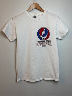 Dead & Co Unisex Small The Final Tour 2023 White T-Shirt Grateful Dead